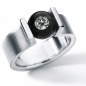 Preview: spannring mit diamant in glaskugel