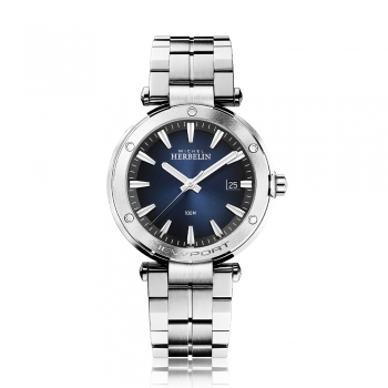 herrenarmbanduhr michel herbelin newport 12288/b15