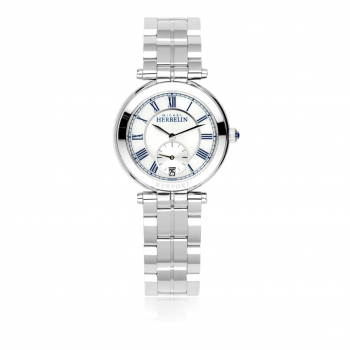 damenuhr michel herbelin newport 18384-b29 sportlich elegant mit metallarmband
