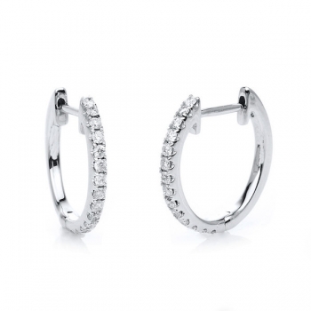 Ohrringe 750 Weissgold Diamanten