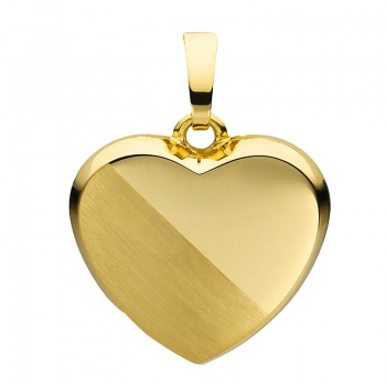 Herzanhänger 585 Gelbgold
