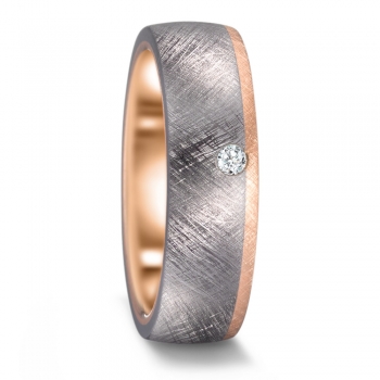 Ring Tantal Diamant mit Roségold