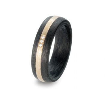 Carbon Roségold Ring Diamanten