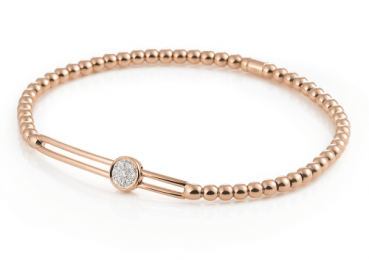 Armband Stretchy Roségold mit Brillanten