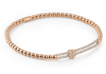 Armband Stretchy Roségold mit Brillanten