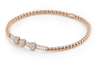 Armband Stretchy Roségold mit Brillanten