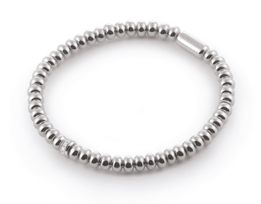 Stretchy Armband Weißgold