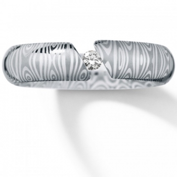 humphfrey schmuck spannringe mit brillant damaststahl