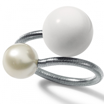 Ring Twister weiße Koralle