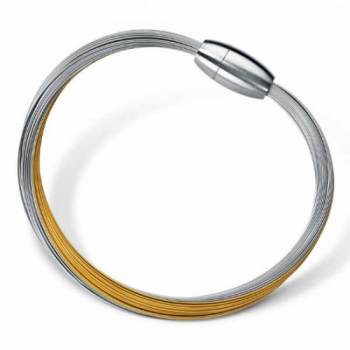 humphrey designer armreif bicolor stahl gold