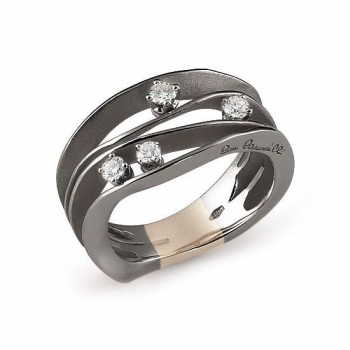 Annamaria Cammilli Dune Ring schwarz Gold Lava