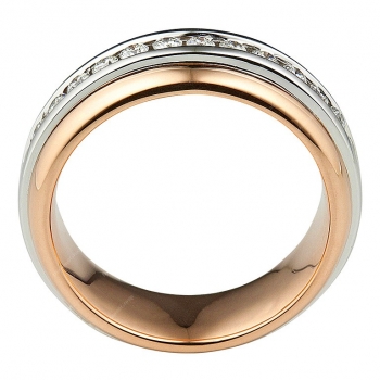 memoire ringe bicolor diamantringe
