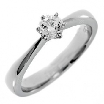 Verlobungsring Weißgold Diamant 0,40ct 2-12924