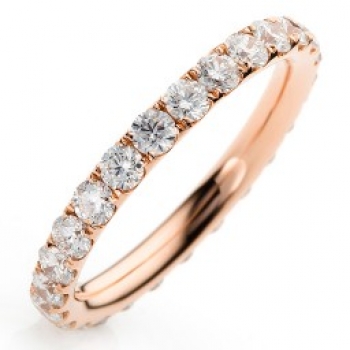 Memoire Ring Rotgold Brillant 1,51ct 2-13600