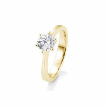 Diamantring 6 Krappenfassung 0,80ct GG