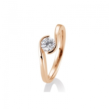Verlobungsring Schwungfassung 0,60ct rose