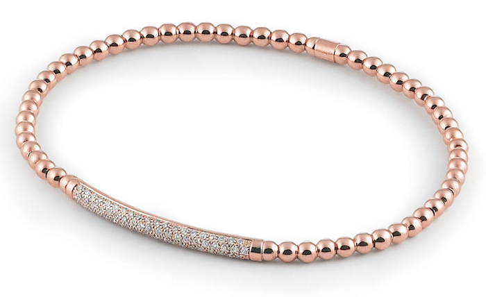 Juwelier Zeller Shop - Al Coro Stretchy Armreif A350R 750 Roségold 80  Brillanten 0,42ct w si Armband dehnt sich zum schlüpfen