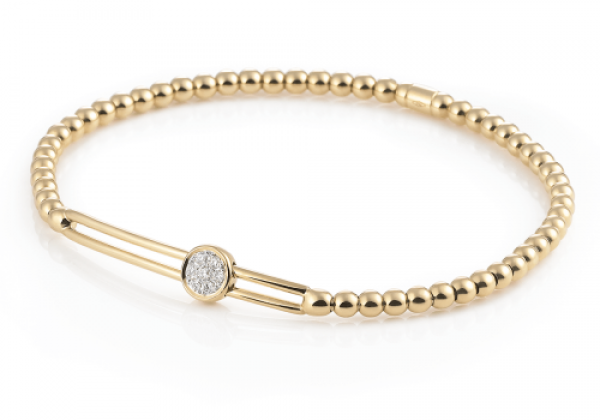 armbänder zum schlüpfen al coro stretchy a353g gelbgold