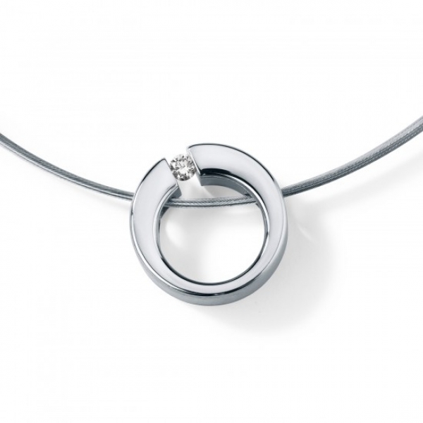 diamantcollier luna mond brillantanhänger