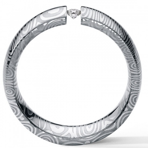 spannringe damast mit diamant