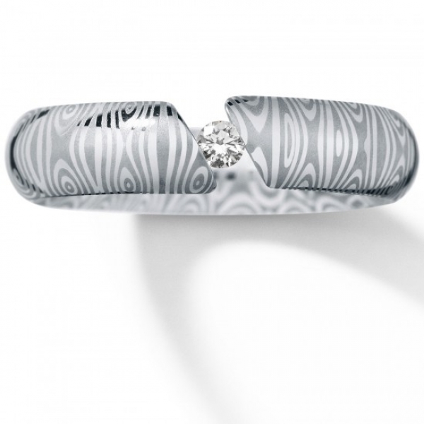 humphfrey schmuck spannringe mit brillant damaststahl