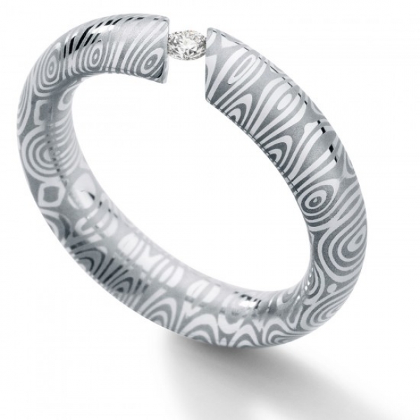 verlobungsringe diamant aus damast stahl