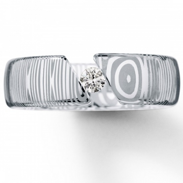 spannringe damast mit diamant