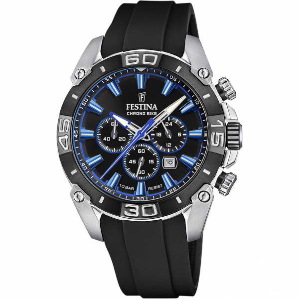 festina chrono bike f20544/1 schwarzes zifferblatt