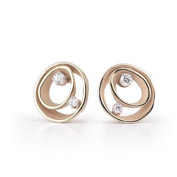 diamantohrstecker natural beige annamaria cammilli dune ohrstecker gor1932n