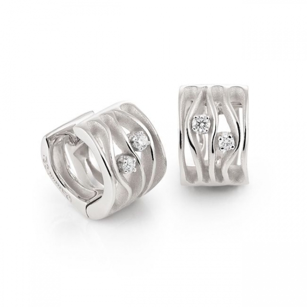 creolen gold annamaria cammilli ohrringe dune whitegold  gor2483w