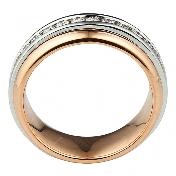 memoire ringe bicolor diamantringe