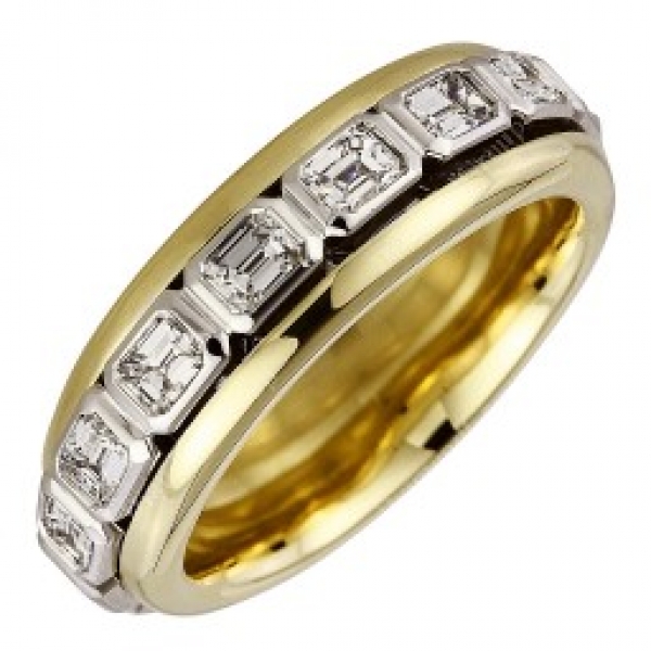 memoireringe mit baguette diamanten