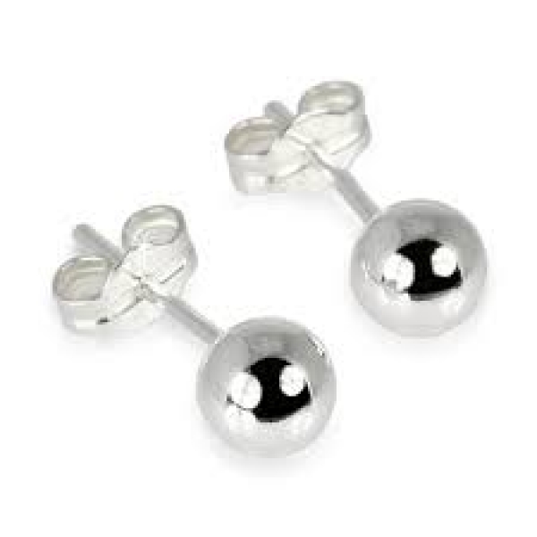 kugel ohrstecker silber 8mm