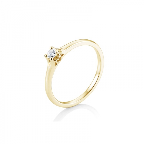 ring diamant 4er krappe seitliches Herz