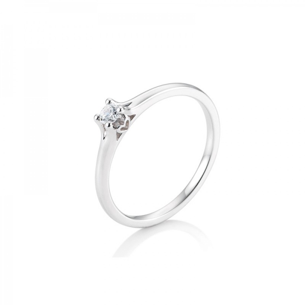 ring diamant 4er krappe seitliches Herz