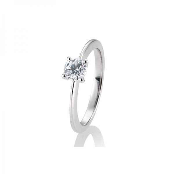 solitärringe weissgold krappenfassung 0,60ct