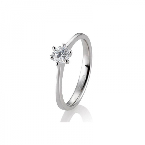 hochzeit brautschmuck platin solitaire ringe 6er setting 0,40ct