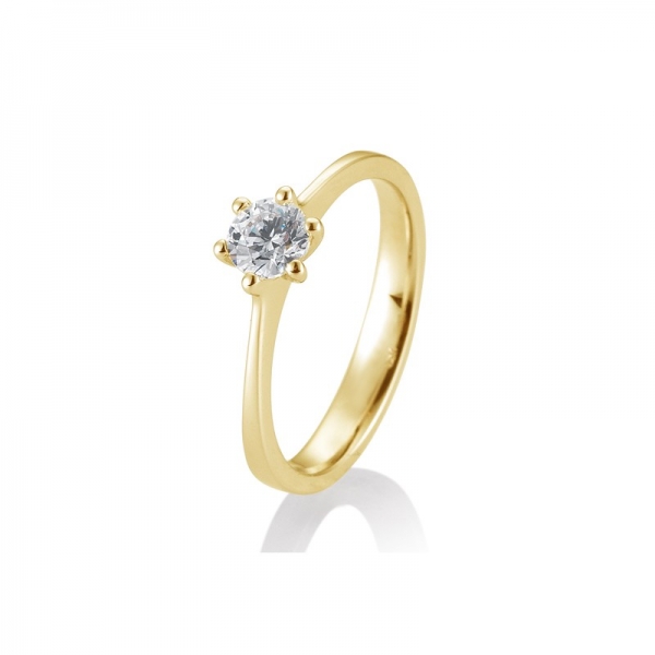 halbkaräter brillantring 6er krappenfassung weissgold mit brillant wie frühstück bei tiffany