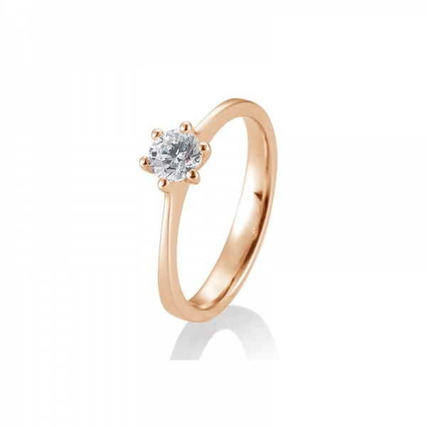 halbkaräter brillantring 6er krappenfassung weissgold mit brillant wie frühstück bei tiffany