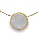 Anhänger Scheibe Silber Gold